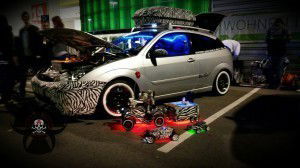 Street Culture Nürnberg 2014 - Report and Photos 37 Ford Focus mit Zebraausstattung