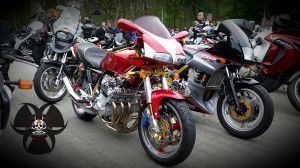 1.Mai Motorradtreffen in Nürnberg V6 Motor, da war für ne Verkleidung kein Platz mehr