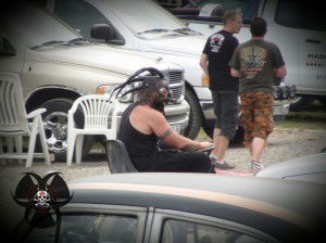 verrückte Typen beim Bike & Music Weekend 2014 Geiselwind Strohofer