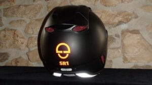 Helmet Schuberth SR1 test - Racing helmet of the superlative !? 49 SR1 Stealth rot Schuberth reflektion (4)
