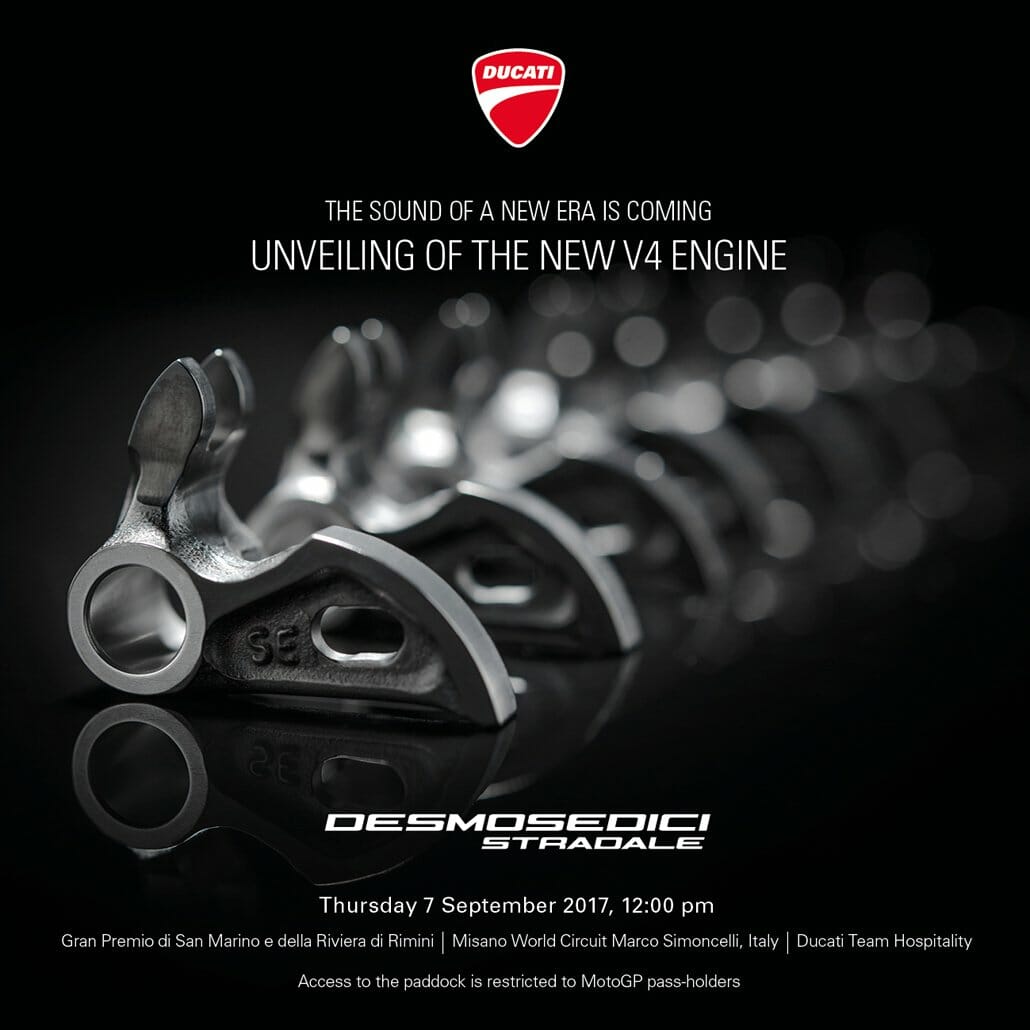 Ducati V4 Engine - Desmosedici Stradale 25 Unveiling of Desmosedici Stradale engine