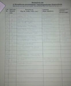 Wegen YouTube-Videos Motorrad sichergestellt, Datenträger kassiert - Verfahren eingeleitet 2 Liste beschlagnahmter Datenträger MotorcyclesNews