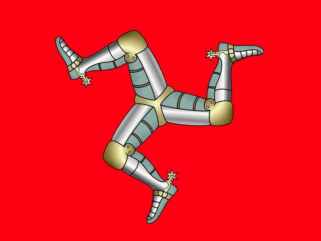 Trotz Coronavirus, Isle of Man TT soll wie geplant stattfinden Three Legs of Man Triskelion klein