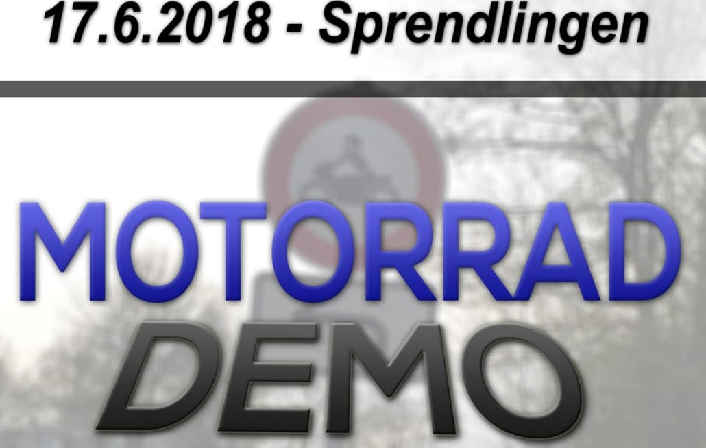 Demo gegen Sperrung der L415 für Motorräder Demo gegen Sperrung L415 3 Motorcycles News