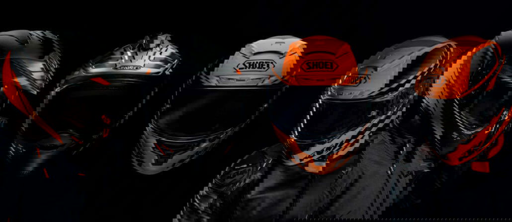 2 neue Helme in der KTM PowerWear-Kollektion KTM SHOEI Helmets Header