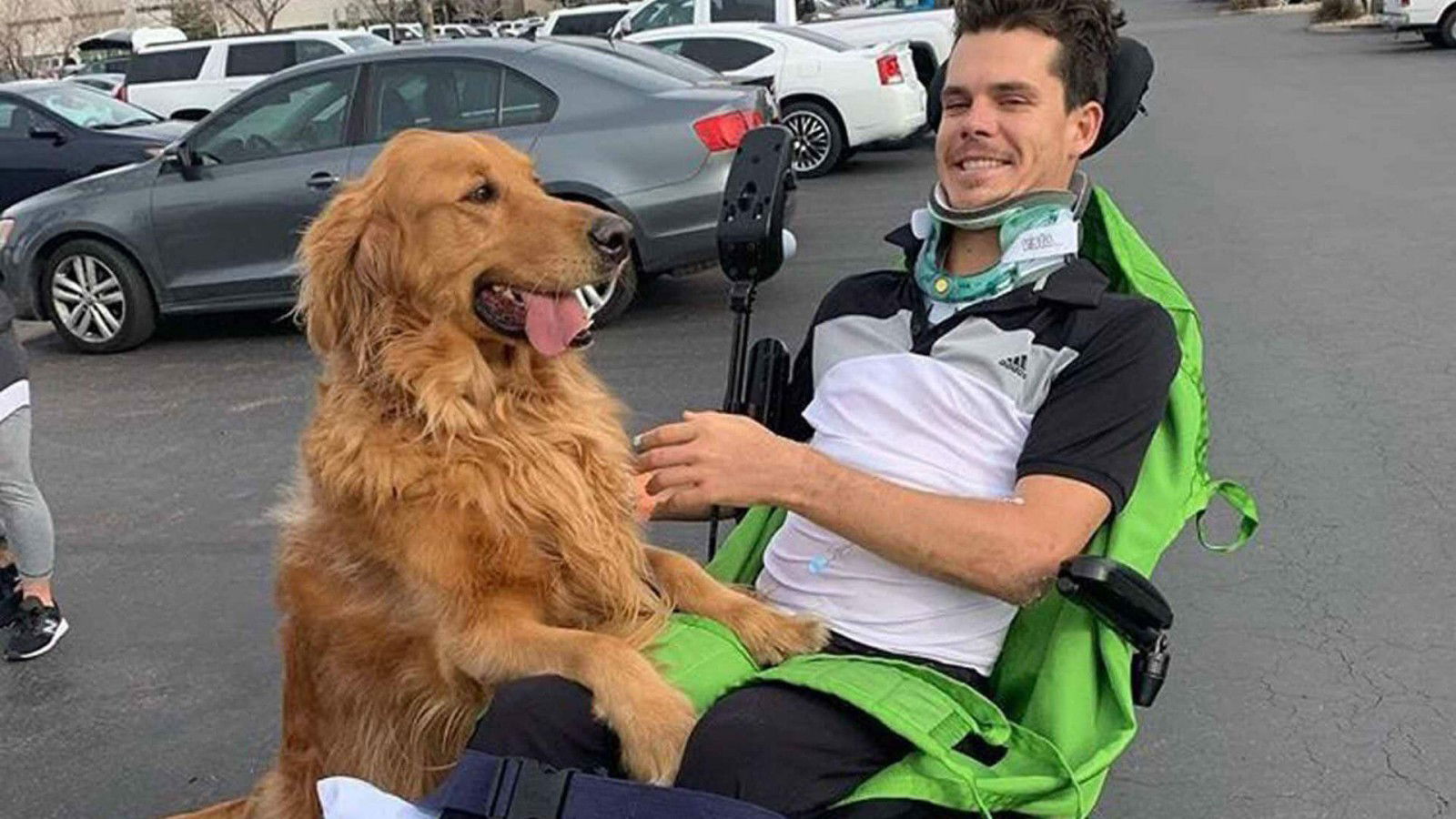 Blake Savage after falling in a wheelchair 25 5619d7d06e2141919d153d56f21b2741