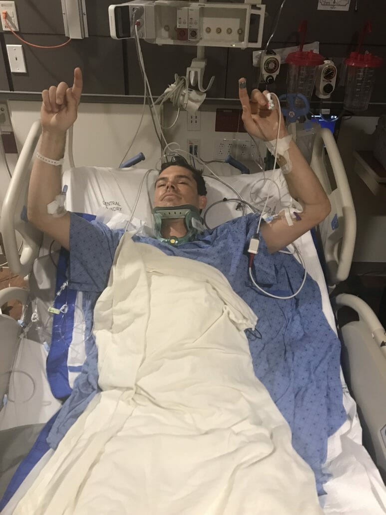 Blake Savage after falling in a wheelchair 29 IMG 0007