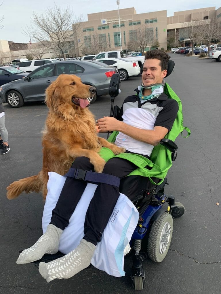 Blake Savage after falling in a wheelchair 31 IMG 0018