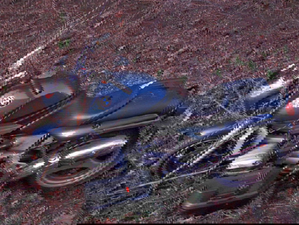 Wegen Blitzer Notbremsung durchgeführt und gestürzt 30 Unfallkrad1