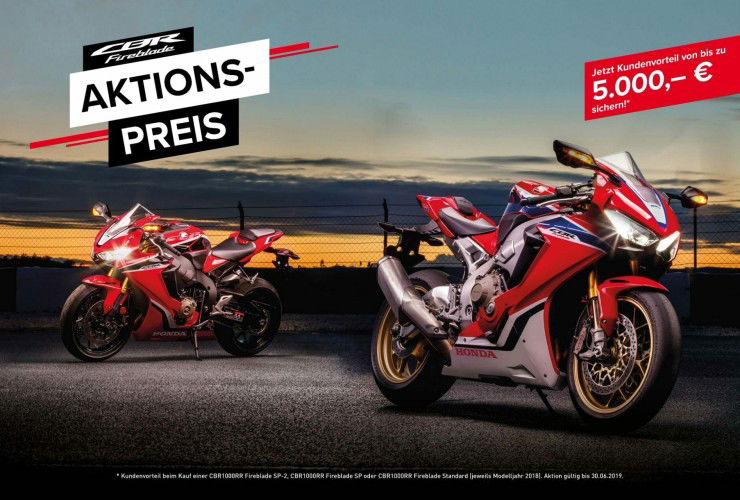 162829 CBR1000RR Fireblade 2018 Jetzt zum attraktiven Aktionspreis