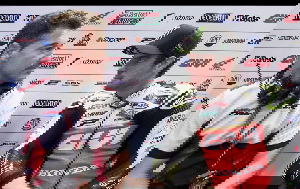 Sena in der MotoGP 3 Lucio Cecchinello und Cal Crutchlow