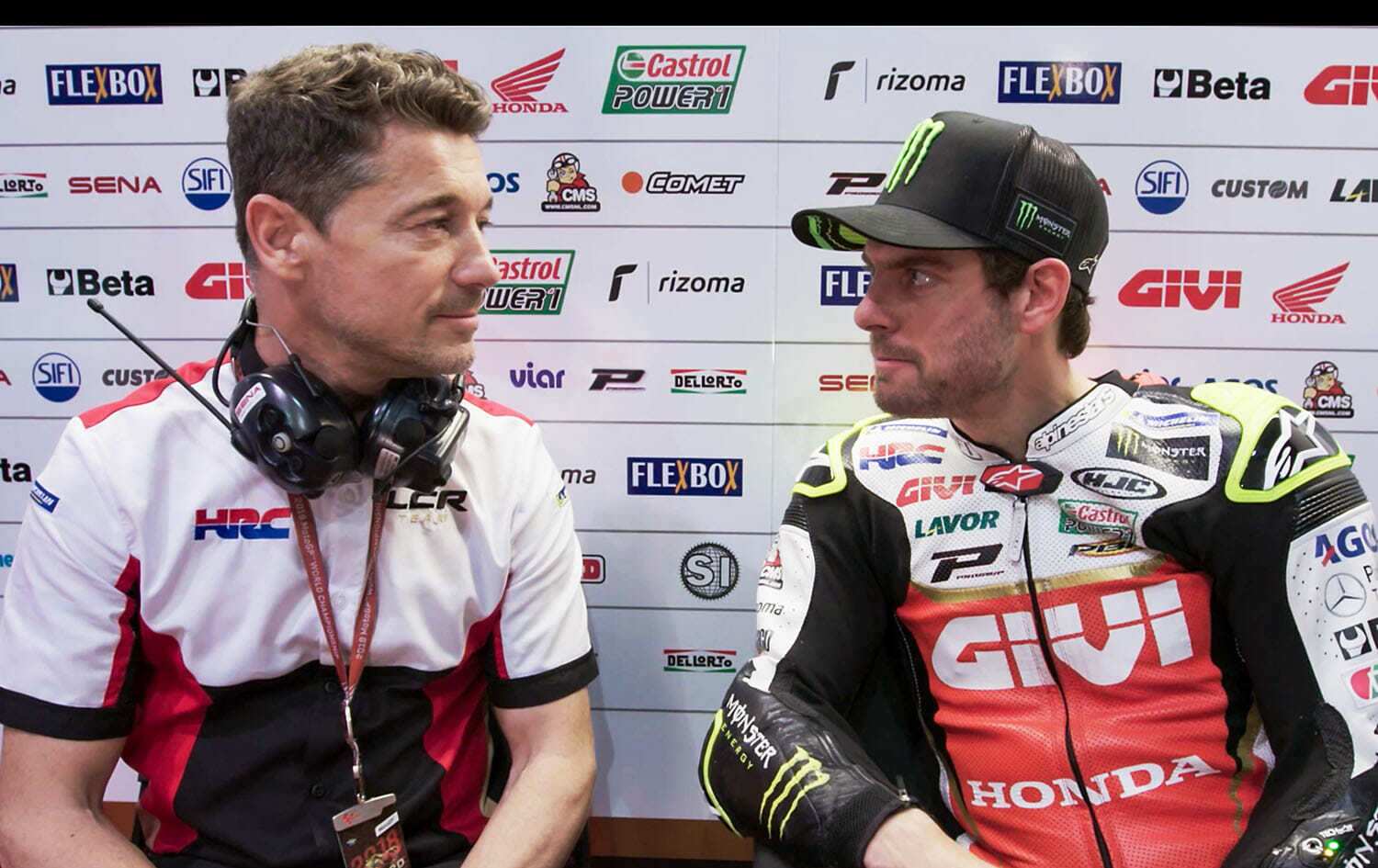 Lucio Cecchinello und Cal Crutchlow