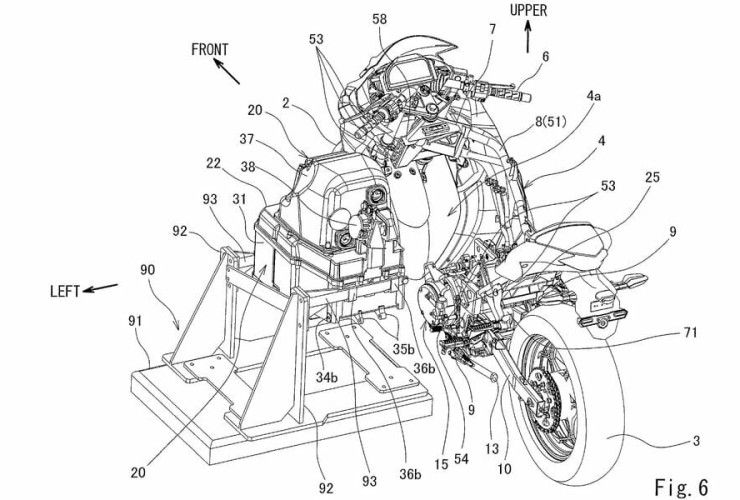Kawasaki Elektro Patentzeichnung Motorcycles News Motorrad Nachrichten App 3
