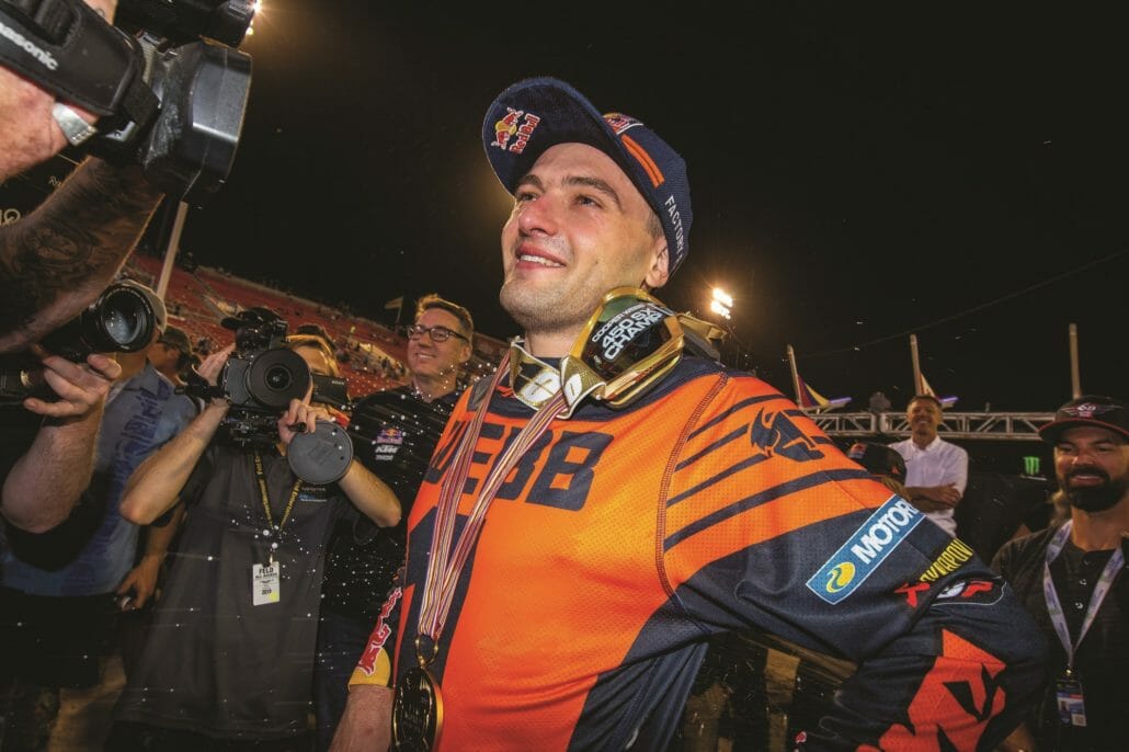 Cooper Webb ist AMA Supercross 450 SX Meister 32 Webb Las Vegas 2019 02