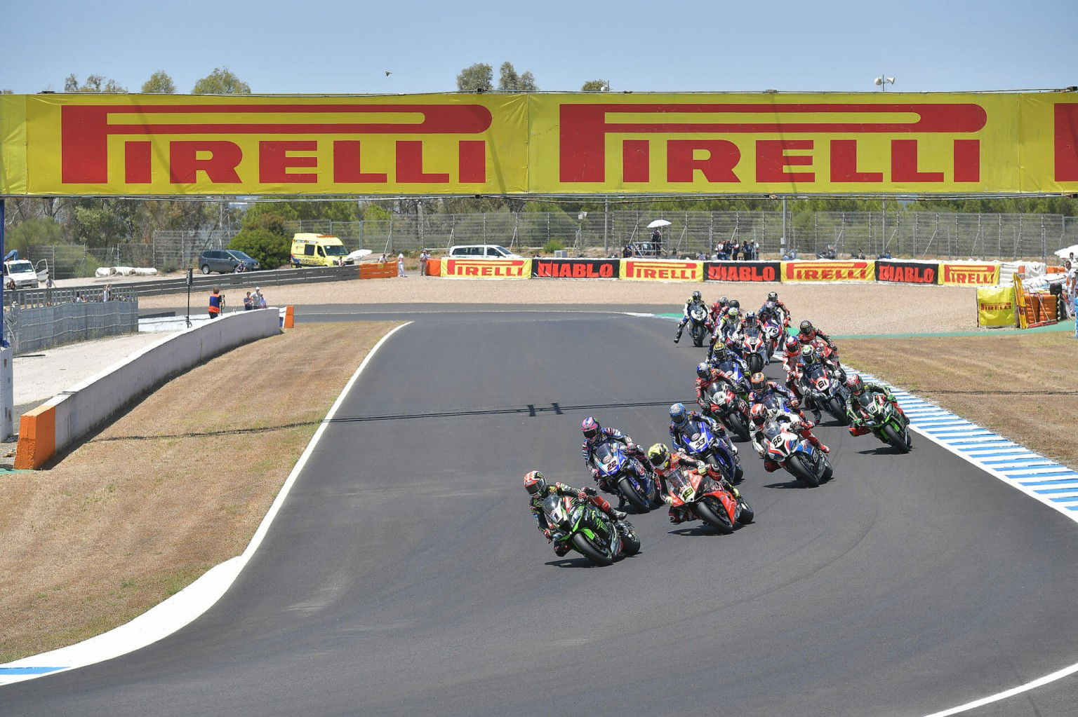 WorldSBk Race 1 action 2