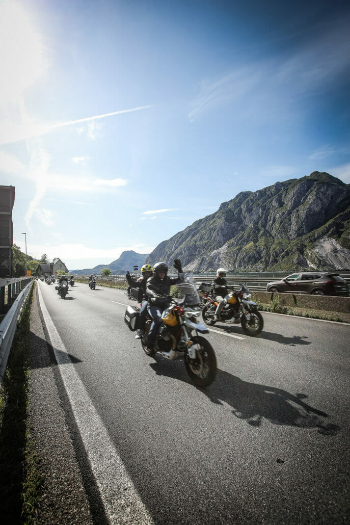 30,000 visitors at the Moto Guzzi Open House 2019 4 02 Road to Mandello