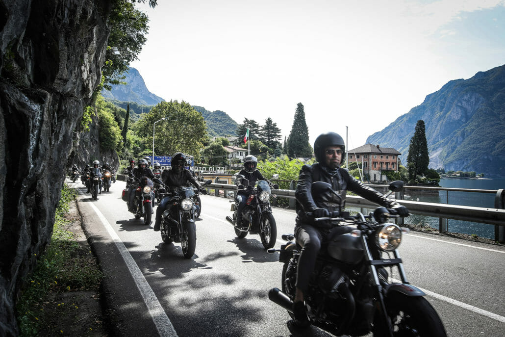 30,000 visitors at the Moto Guzzi Open House 2019 12 07 Road to Mandello