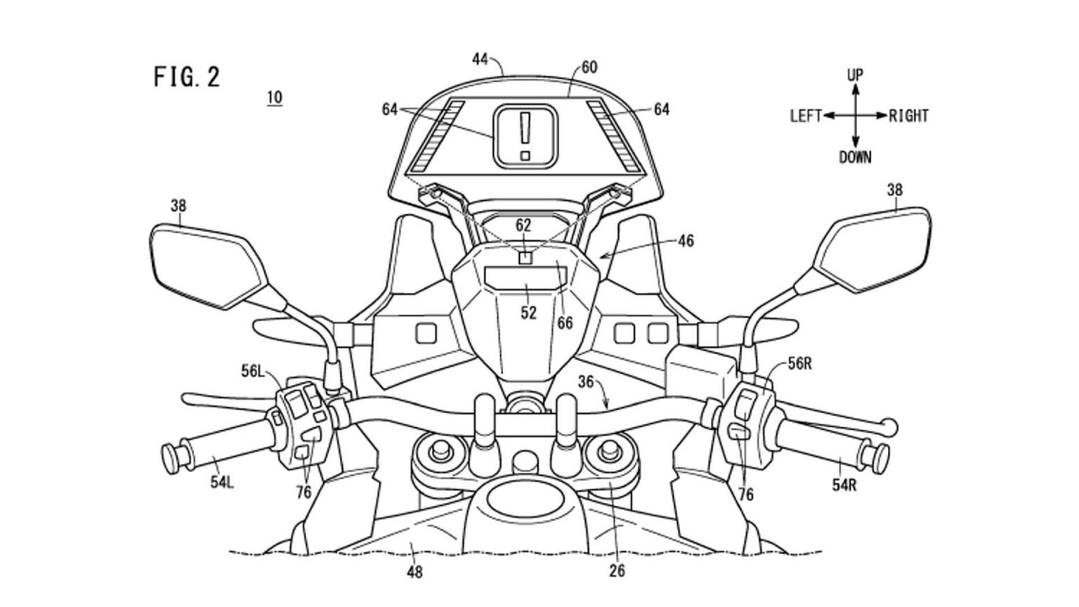 Honda: Head-Up-Display mit Touchbedienung fürs Motorrad Honda Patent Head Up Display with TouchScreen Motorcycle News App Motorrad Nachrichten App MotorcyclesNews 1