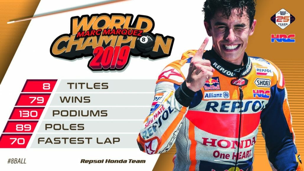Marc Marquez for the eighth time world champion 1 Marc Marquez 8facher Weltmeister Motorcycle News App Motorrad Nachrichten App MotorcyclesNews