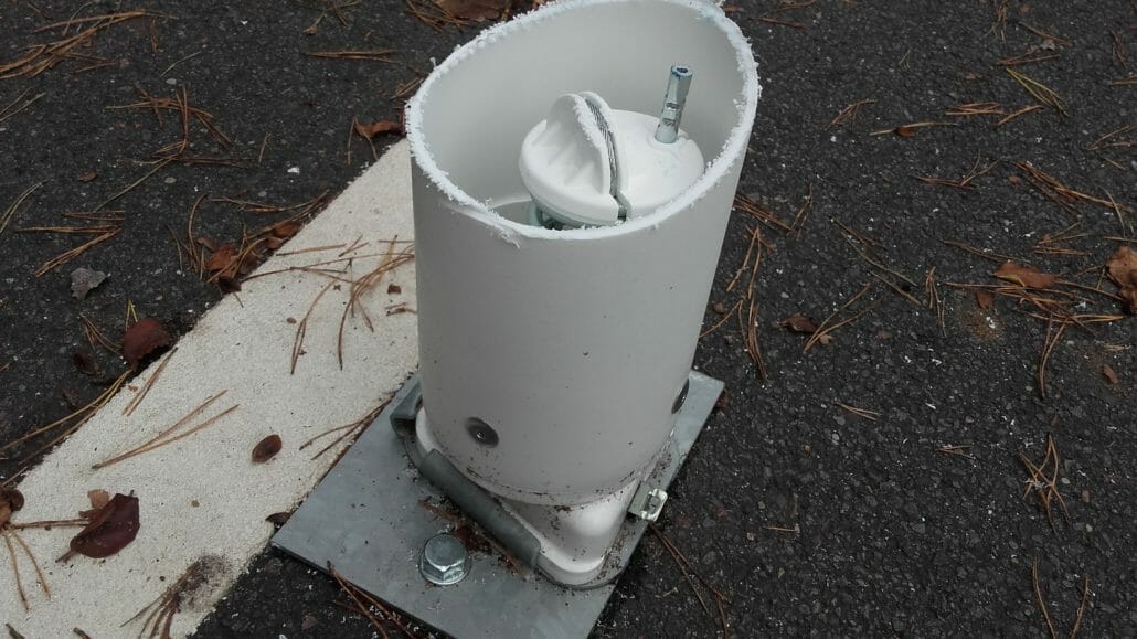 Alt Garge – Leitpfosten abgesägt 2 Spitzkehre1