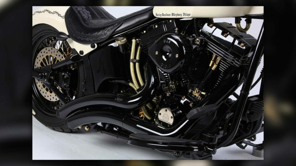 Harley Davidson of Pope will be auctioned 3 papal harley white unique 3