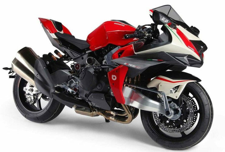 Video: Bimota Tesi H2 on the racetrack 54 Bimota TesiH2 Motorcycle News App Motorrad Nachrichten App MotorcyclesNews 10