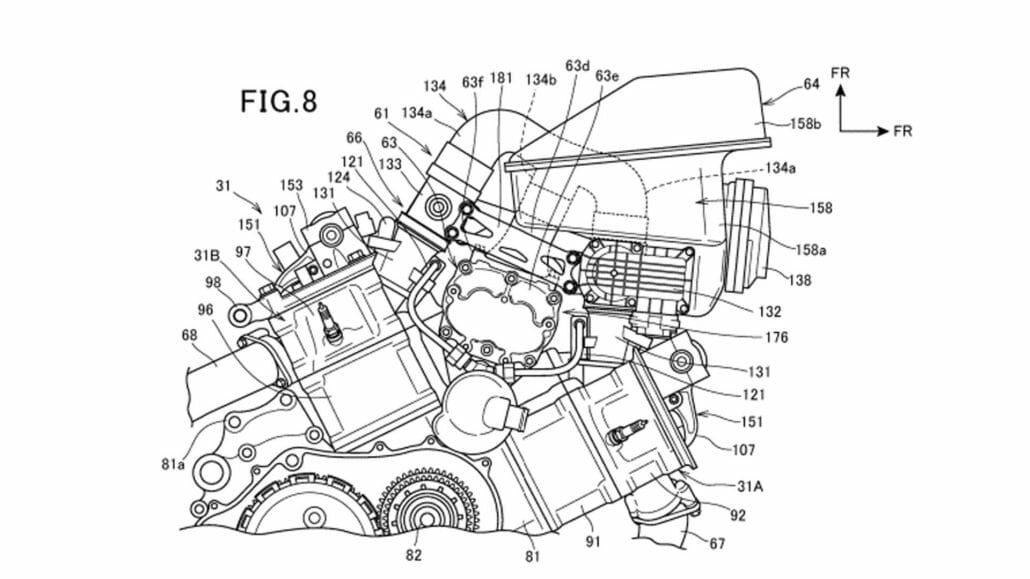 honda supercharged v twin patent