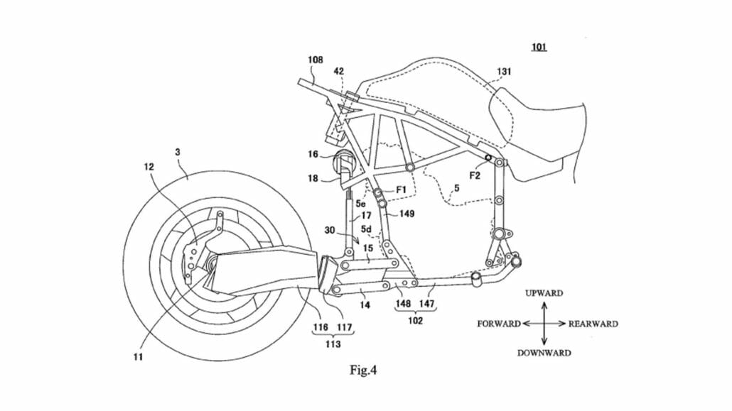 Kawasaki was already working on the steering knuckle 29 Achsschenkellenkung