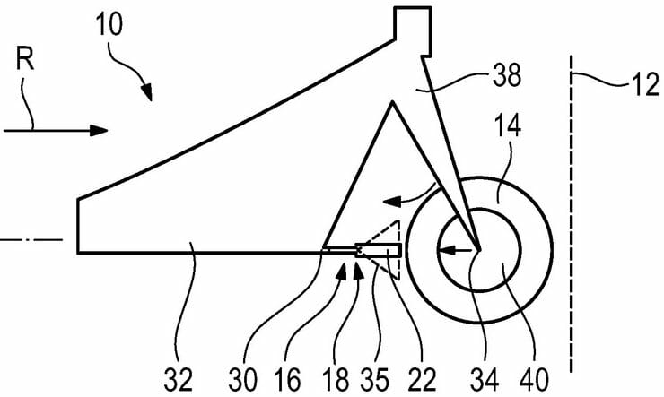 BMW-Patent, Knautschzone fürs Motorrad 2 BMW crash patent 2