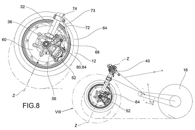 Aprilia Anti Drive Fork Patent 3