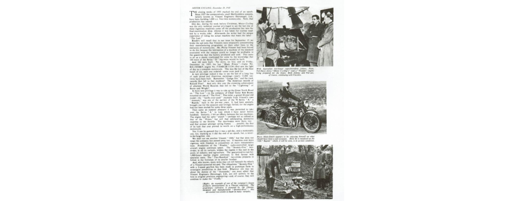 Auction - Vincent HRD A-Series Rapide exhibition motorcycle 8 Vincent HRD A Series Rapide 8