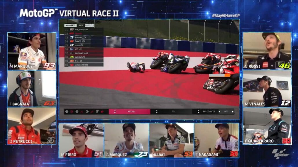 MotoGP – 3rd virtual race with all classes Virtuelles Rennen 2