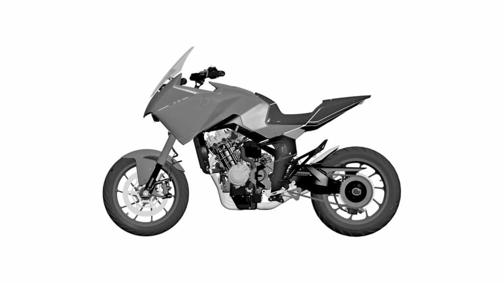 honda 4 Cylinder ADV Patent 1