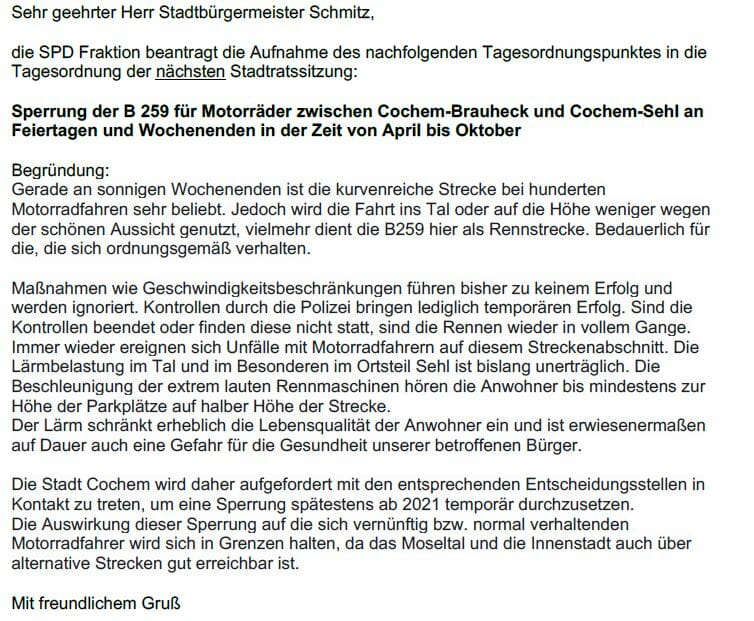 SPD will B259 zwischen Cochem-Brauheck und Cochem-Sehl sperren lassen 104465344 1913429332123712 2651984045041290032 n 1