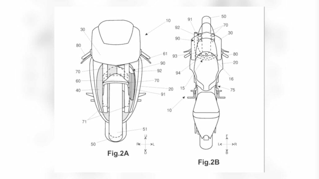 Aprilia Patent - Aktive Aerodynamik 2 Aprilia Active Aero Patent 2