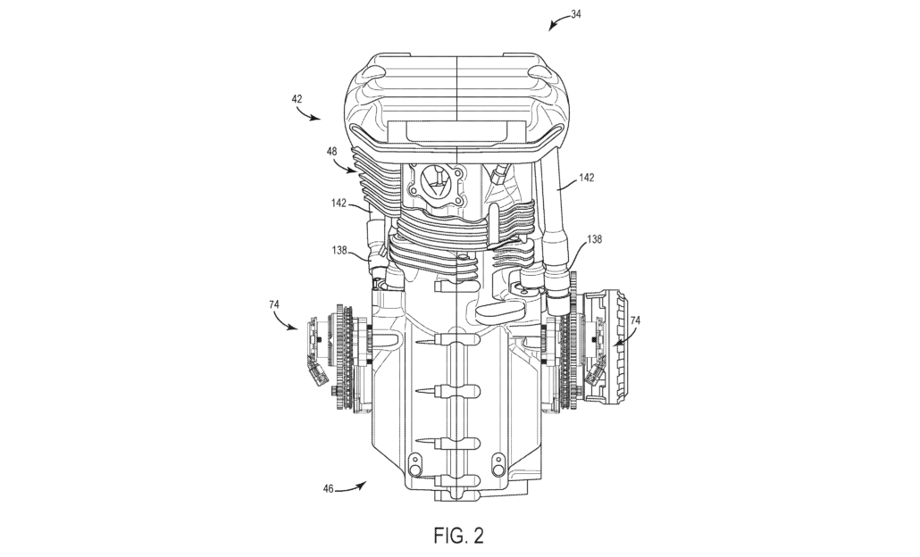 Harley Davidson Motor mit variabler Ventilsteuerung 1