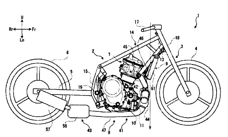 Patent: Neuer Suzuki Parallel-Twin Motor 25 Suzuki Parallel Twin 1