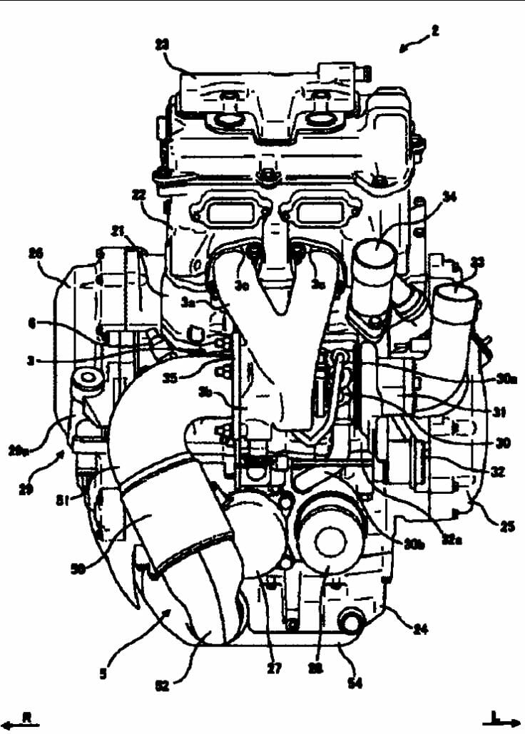 Patent: Neuer Suzuki Parallel-Twin Motor 32 Suzuki Parallel Twin 4