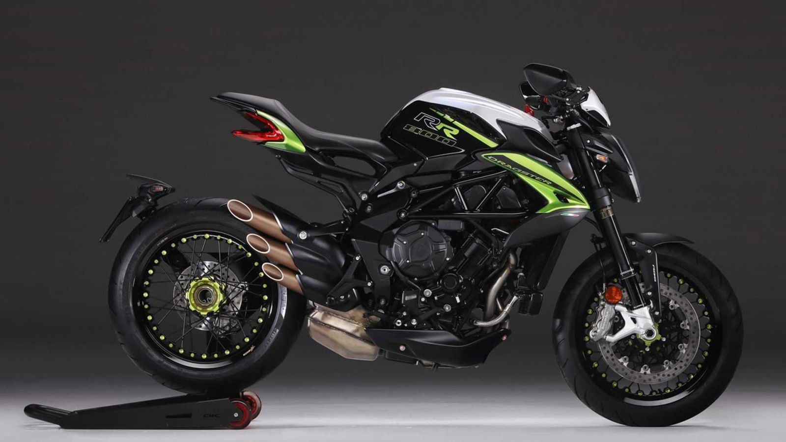 mv agusta dragster 800 scs green white