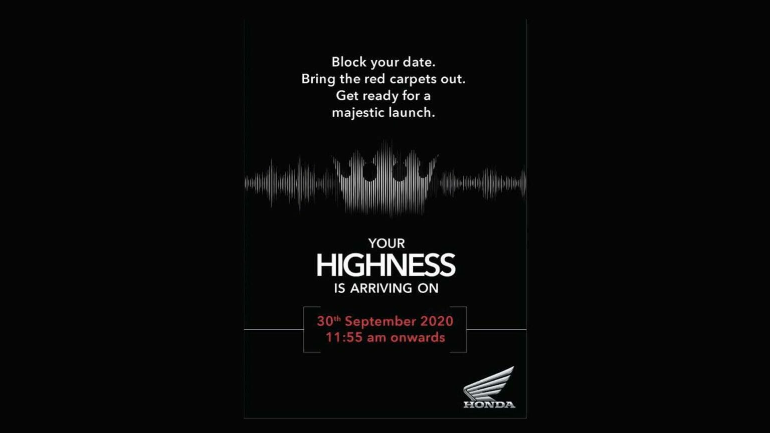 Neue Honda für den indischen Markt honda motorcycle launch september 30 teaser