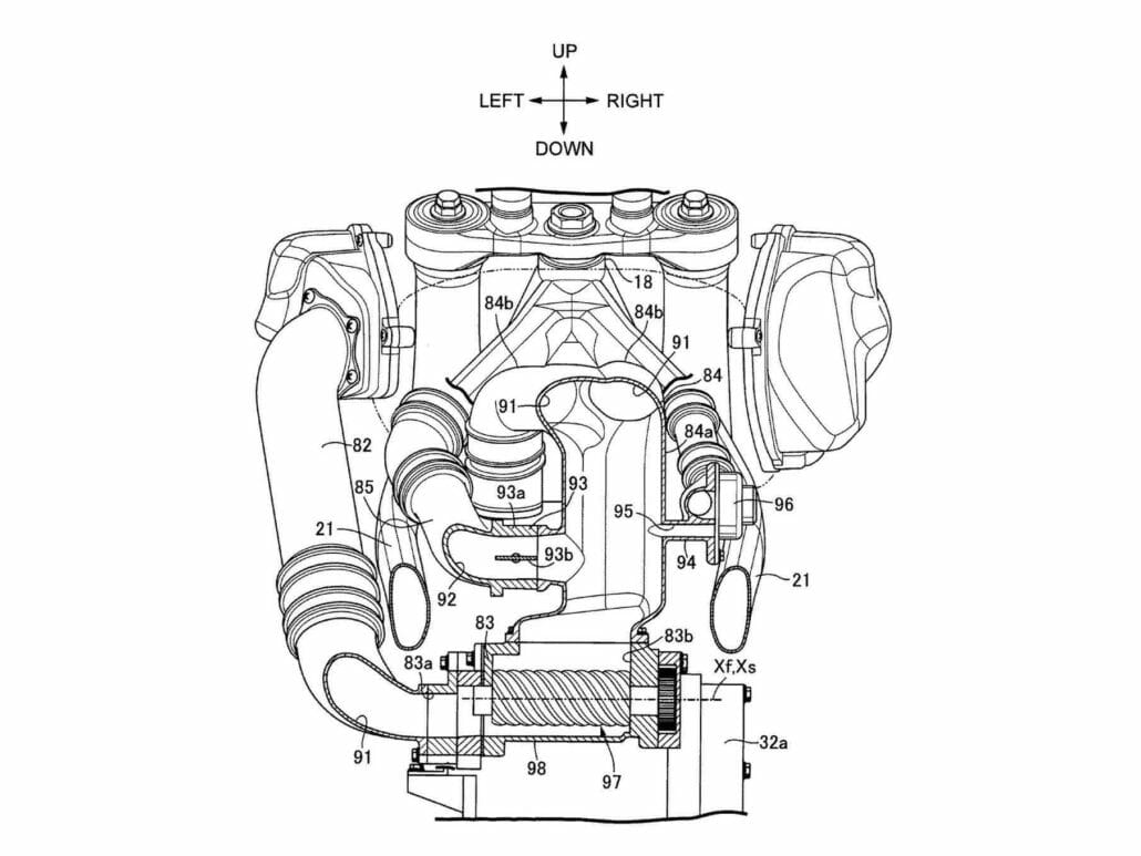Honda arbeitet an aufgeladener Africa Twin 1 Honda Patent Africa Twin Supercharged 1