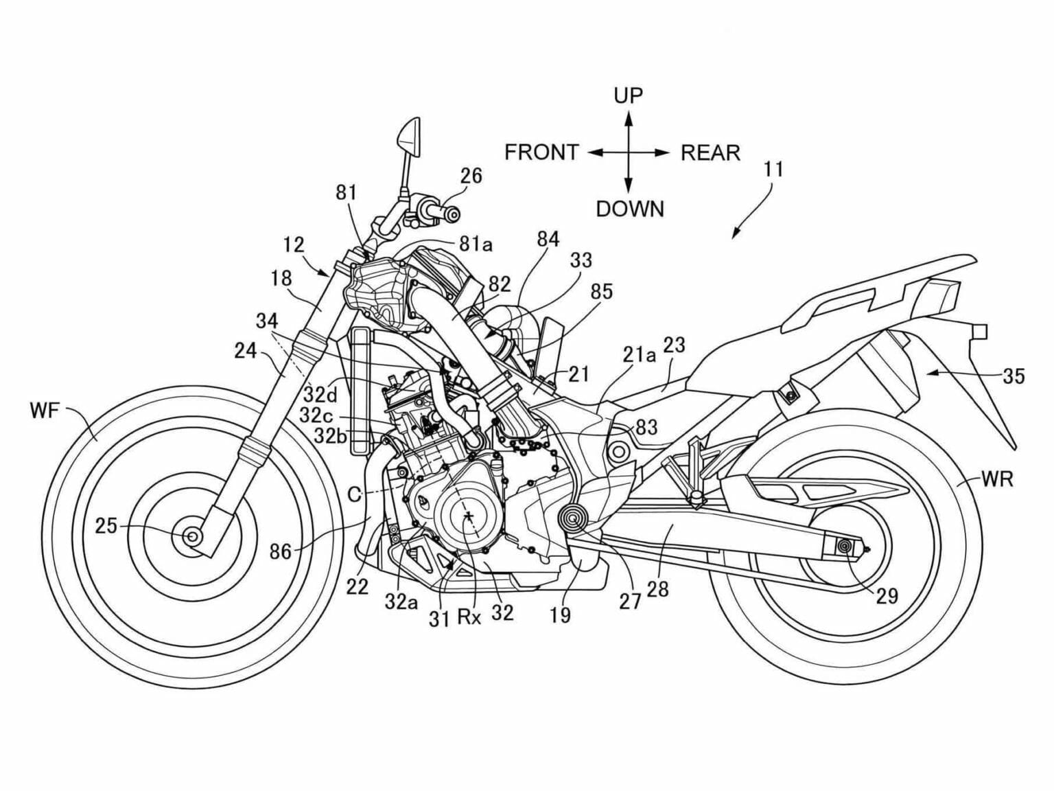 Honda arbeitet an aufgeladener Africa Twin Honda Patent Africa Twin Supercharged 2