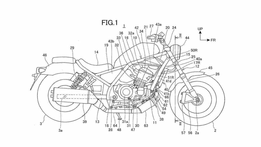 Honda Rebel 1100 patent reveals new model 6 Honda Rebel 1100 Patent 2