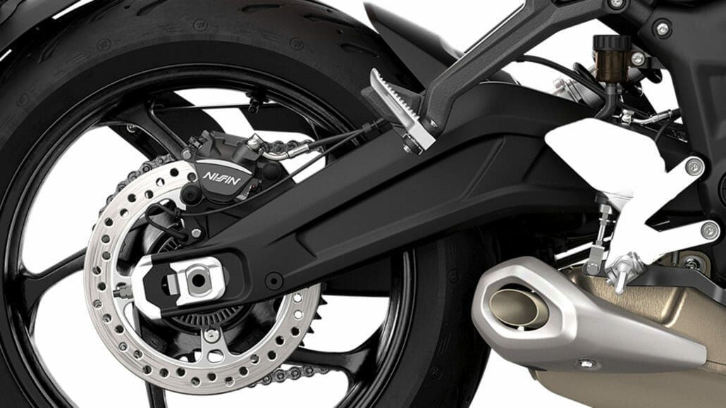 TRIUMPH Trident 660 vorgestellt – alle Daten und Infos 27 Trident Swingarm