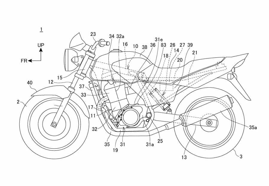 Kommt eine neue kleine Honda mit Monoshock-Dämpfer? 1 Honda Patent 1