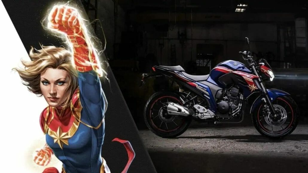 Yamaha für kleine Helden Yamaha FZ25 Captain Marvel 1 1