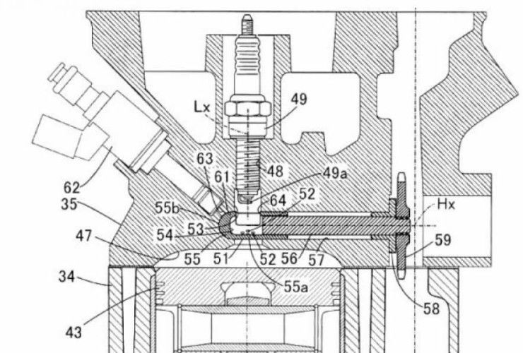 Honda-Patent: Vorkammer-Zündsystem 66 Honda Patent VorkammerZuendSystem 1