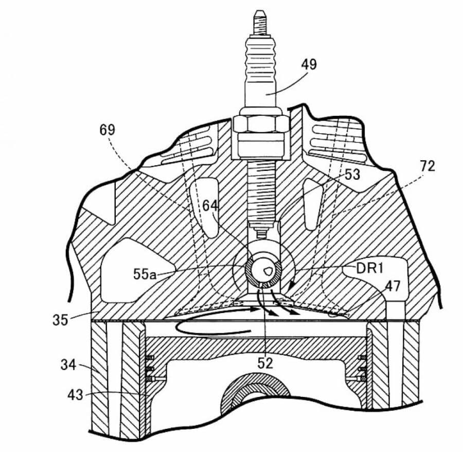 Honda-Patent: Vorkammer-Zündsystem 31 Honda Patent VorkammerZuendSystem 3