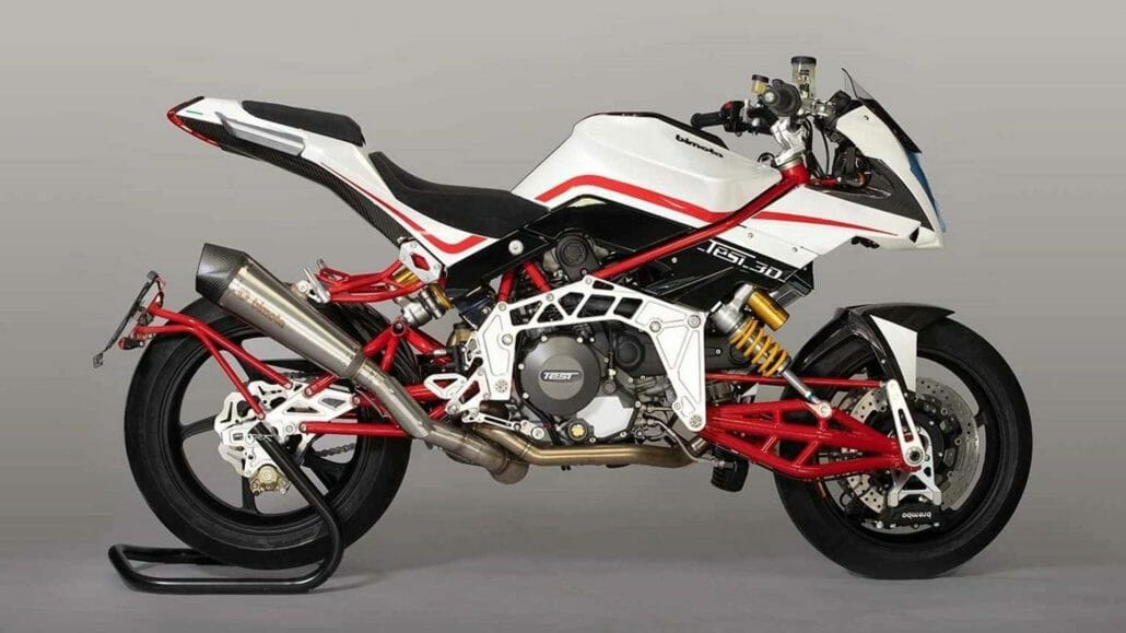 Three limited edition Bimota Tesi 3D for sale in England. 29 Bimota Tesi 3D Naked Eedizione Finale