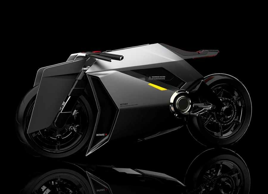 Electric motorcycle with air purification 28 Lin Yu Cheng Aether 1